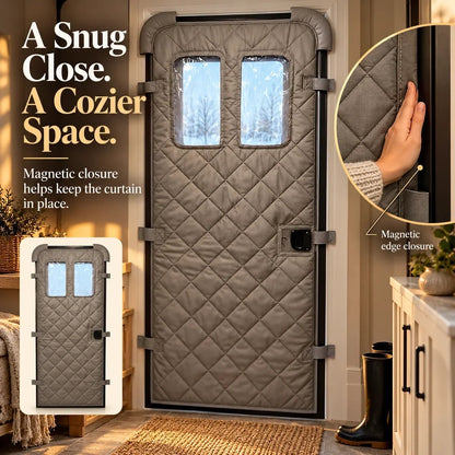 🏠❄️Magnetic Thermal Door Curtain | Keep the Cold Out & Warmth In! 🧲🔥