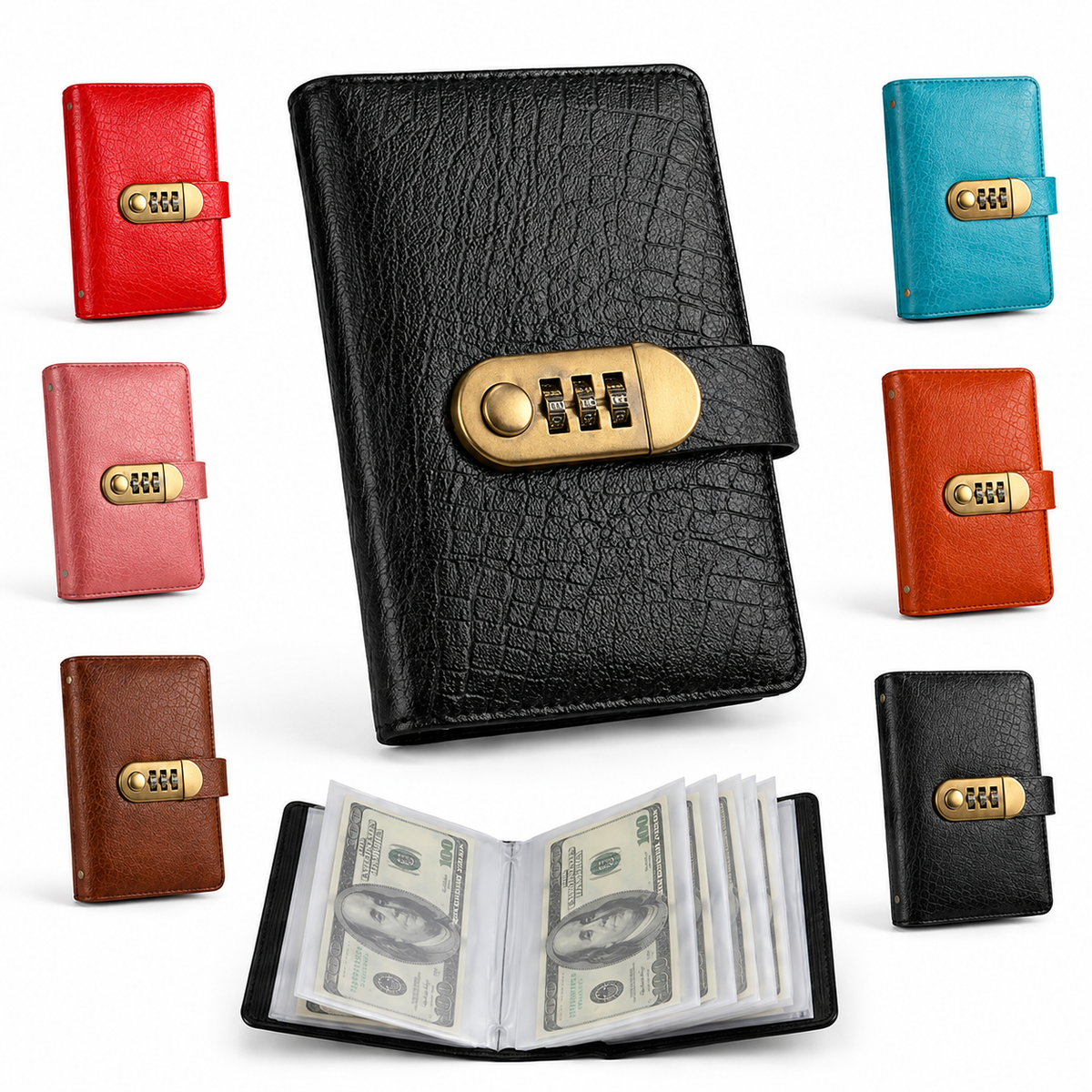 👛 100 Transparent Pocket Currency Collectors Album
