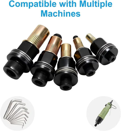 🏆Head Rivet Nut Tool, M3 M4 M5 M6 M8 Rivnut Kit, Carbon Steel Rivnut Set, Threaded Rivet Nut Kit, Manual Riveter Rivnuts Tool Accessory for Automotive Repair Warehouses