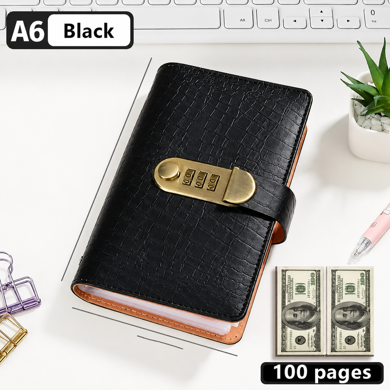 👛 100 Transparent Pocket Currency Collectors Album