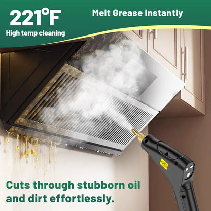 💨 Portable Handheld Steam Cleaner – 10 Accessories 🛠️, Adjustable Levels ⚙️, Fast Heat-Up 🔥 – For Kitchen 🍳, Bathroom 🚿, Tile 🧱 & Car 🚗