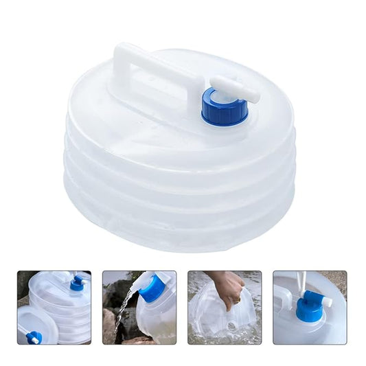 5/10/15-liter foldable water storage container with faucet, lightweight and durable, and reusable