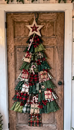 🔥😍Beginner-Friendly DIY Oversized Patchwork Christmas Tree Door Hanging Kit | Complete Kit with All Tools & Step-by-Step Guide Included 💕🎄