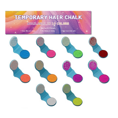 🔥Last Day 46% OFF - 🌈12-Color Temporary Hair Chalk Applicator Set