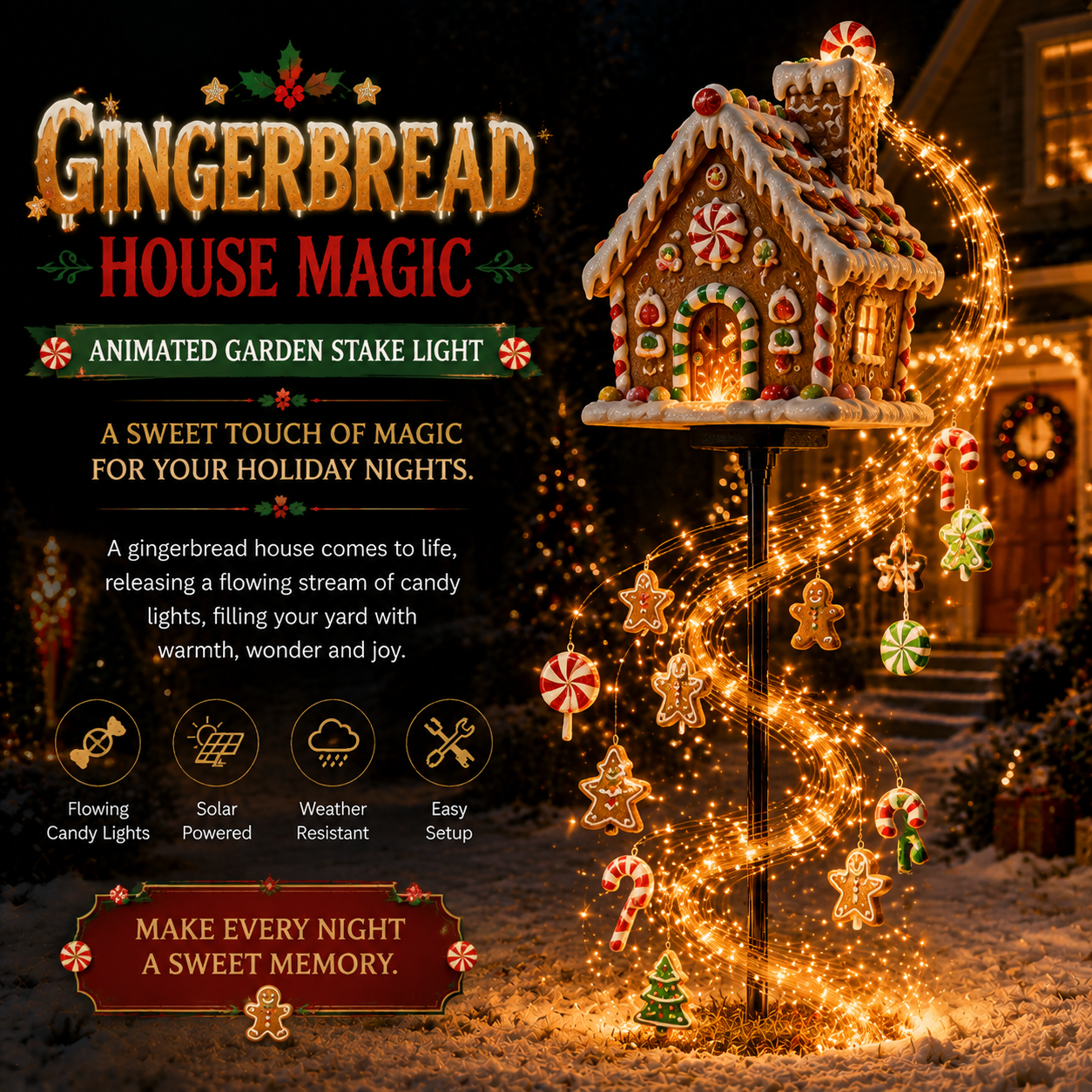 🎄49% OFF🎄✨ Christmas Magic Garden Collection-Transform Your Yard Into A Winter Wonderland With Enchanted Flowing Lights