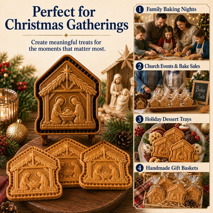 🔥LAST DAY 50% OFF - ✝️ Faith & Nativity Christmas Mini Pie Mold Collection