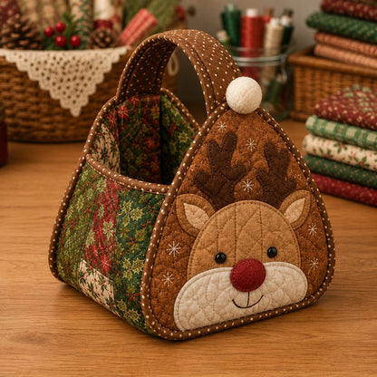🎄Christmas Character Quilted Carry Basket