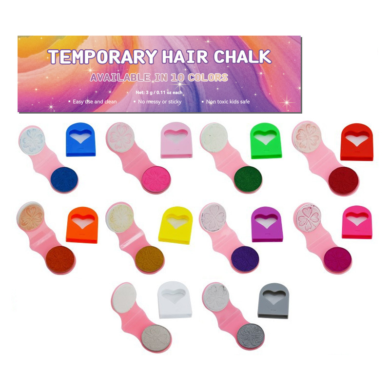 🔥Last Day 46% OFF - 🌈12-Color Temporary Hair Chalk Applicator Set