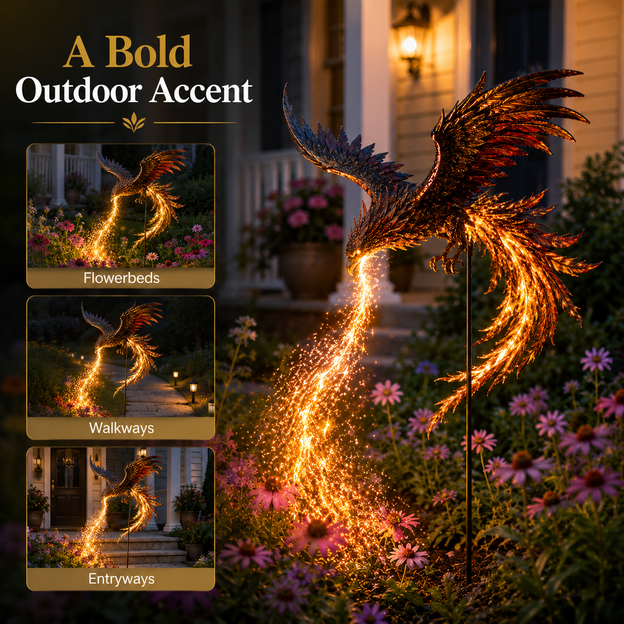 🔥Solar Powered Phoenix Fire Garden Light