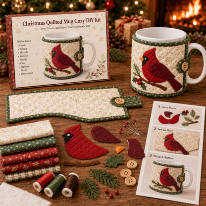 🎄 Christmas Mug Cozy Sewing Kit