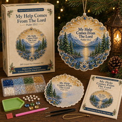✝️ Psalms of Comfort & Strength Pearl Diamond Art Hanging Ornament Kit
