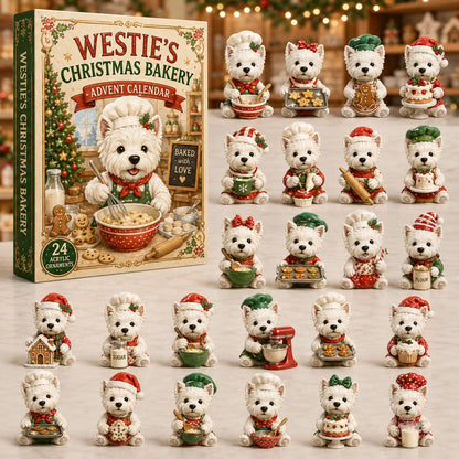2026 Westie Christmas Bakery Advent Calendar with 24 daily surprises
