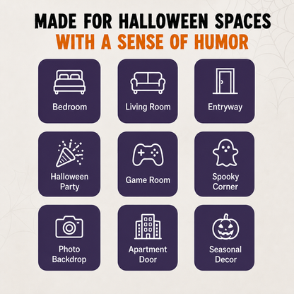 Funny Middle Finger Ghost Wall Light – Spooky-Cute Halloween Glowing Decor