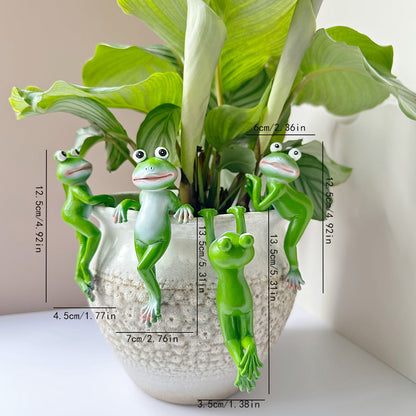 🏆Flash Sale⚡50K+ SOLD! Almost Gone -✨Resin Frog Figurines Planter Decor🐸🌿
