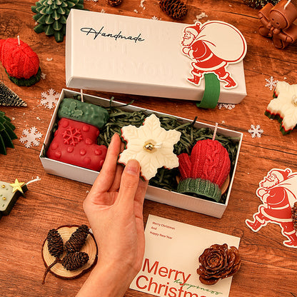 🎅Handmade Christmas Scented Candle Gift Set: A Festive Essential for Atmosphere & Gifting🕯️🎄