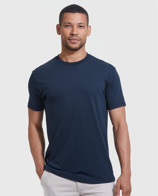 ⚡Hot Sales 49% OFF🔥Men's 4-Pack Crew Neck T-Shirt – Soft Cotton Blend, Athletic Fit, Tagless, Everyday Essential