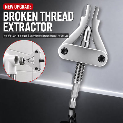 🔥LAST DAY 49% OFF - 🛠️ Broken Pipe Thread Extractor | Fast Drill-Powered Broken Fitting Removal Tool