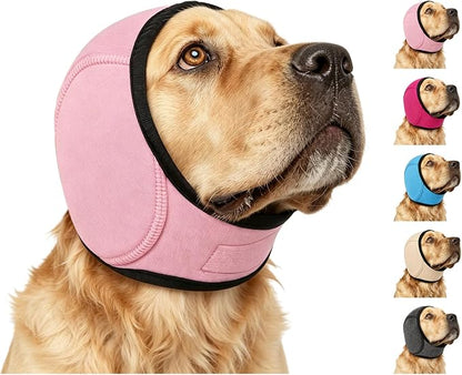 Calming Dog Ear Wrap | Noise-Reducing Ear Protection for Grooming, Bathing & Fireworks