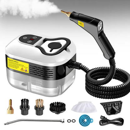 💨 Portable Handheld Steam Cleaner – 10 Accessories 🛠️, Adjustable Levels ⚙️, Fast Heat-Up 🔥 – For Kitchen 🍳, Bathroom 🚿, Tile 🧱 & Car 🚗