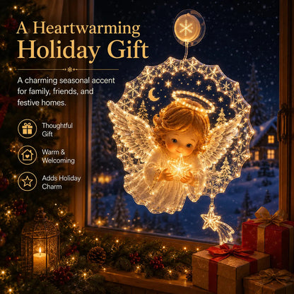 🏅 2026 Best Seller ✨🎄Lighted Christmas Window Decoration with Suction Cup | Warm LED Window Light with Double-Layer Design & Multiple Festive Styles ✨