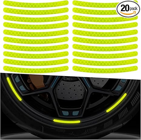 20PCS Car Wheel Stripe Reflective Stickers