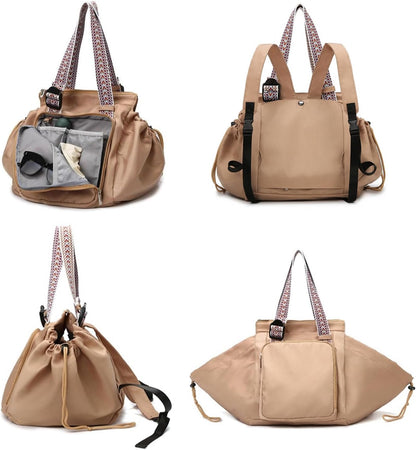 Everyday Convertible Backpack Tote Bag, 15 Pockets | Water-Resistant, Lightweight