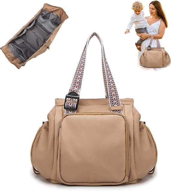 Everyday Convertible Backpack Tote Bag, 15 Pockets | Water-Resistant, Lightweight