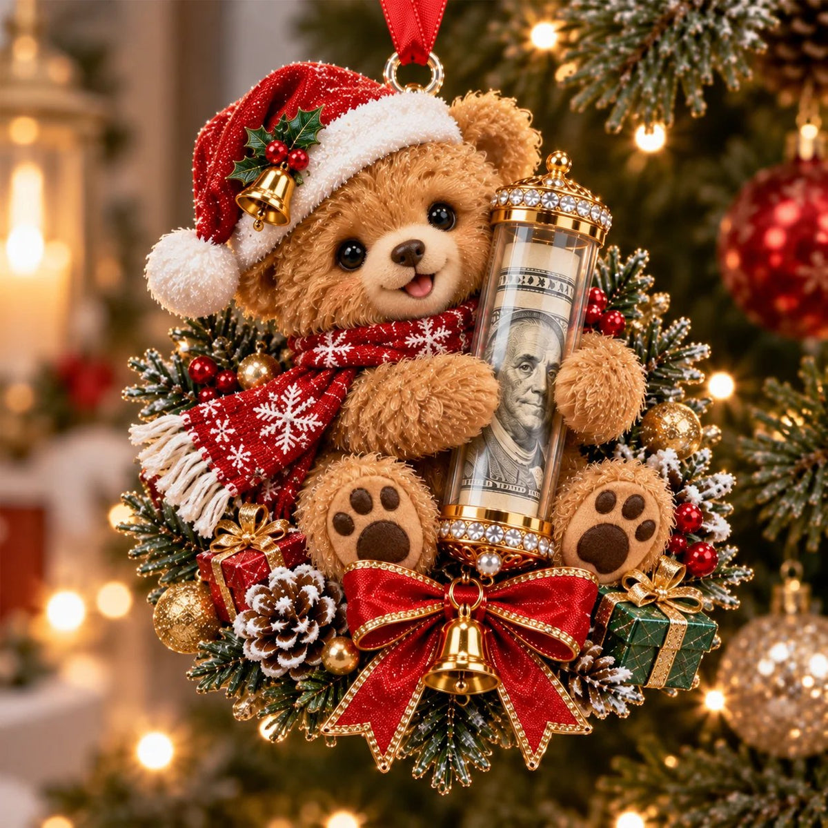 🎄 💵 Christmas Cash Gift Ornament -  ✨A Fun Way to Give Money This Christmas