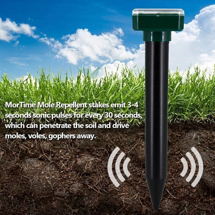 🌱🏡Solar Power Mouse Mole Snakes Pest Rodent Repeller