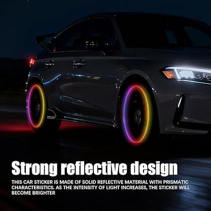 20PCS Car Wheel Stripe Reflective Stickers