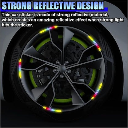 20PCS Car Wheel Stripe Reflective Stickers