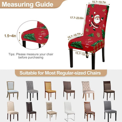 Santa Claus Dining Chair Covers Set