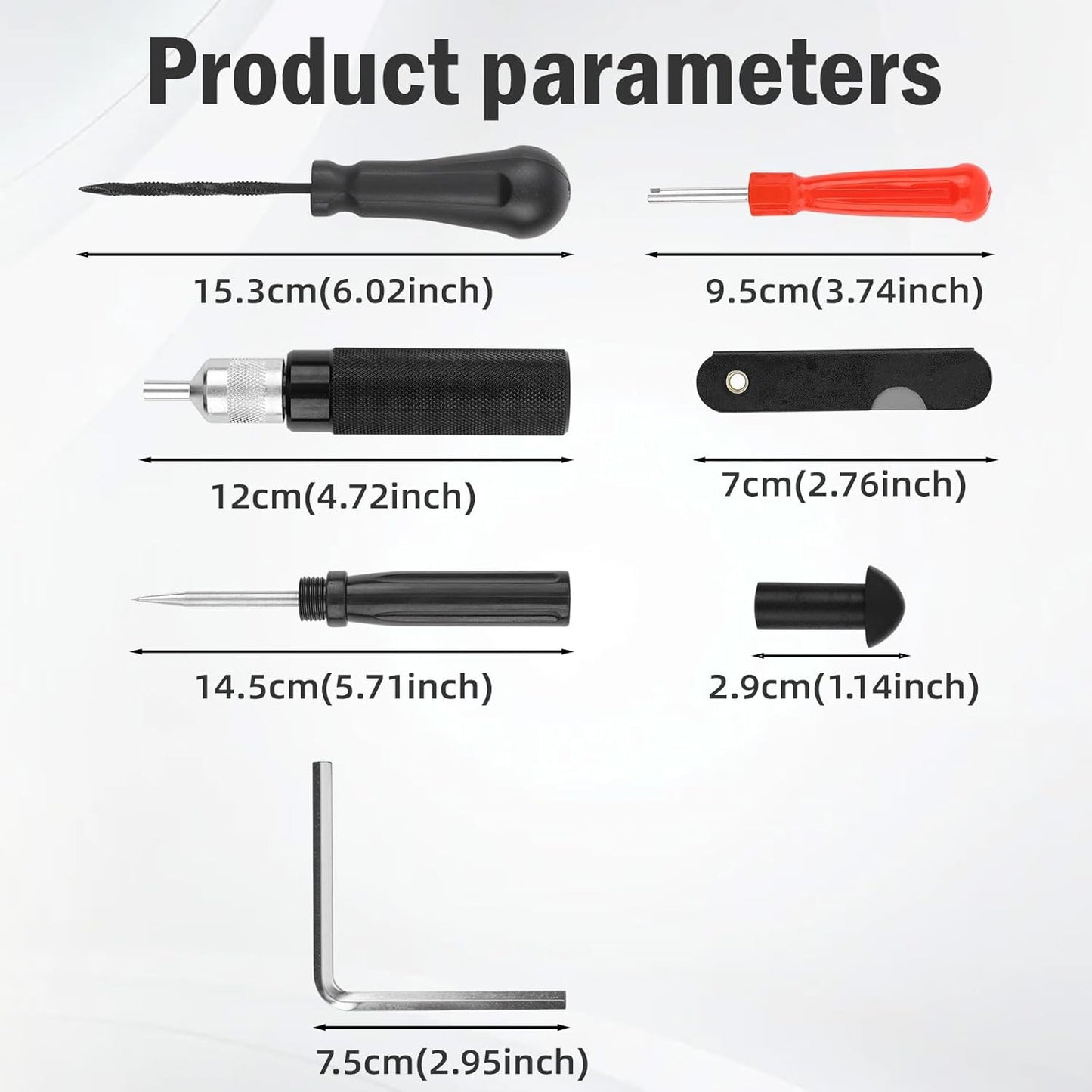 🛞 Mushroom Tire Repair Kit – Compact Roadside Puncture Tool Set