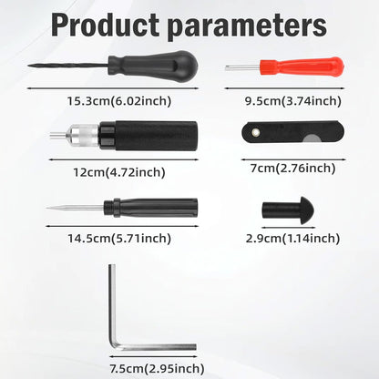 🛞 Mushroom Tire Repair Kit – Compact Roadside Puncture Tool Set