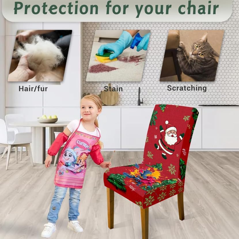 Santa Claus Dining Chair Covers Set