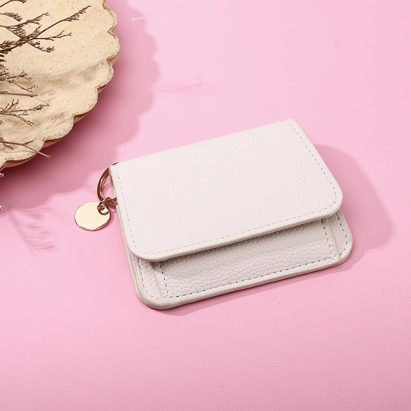 💖Hot 49% OFF🌹RFID Short Wallets for Women – Fashionable Card Holder with Key Ring & Coin Purse