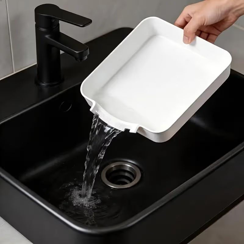 Prevents Water Overflow on the Laundry Floor✨Washing Machine Maintenance Water Catch Tray