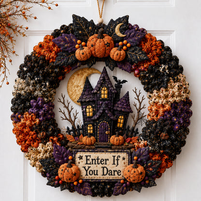Halloween Poke Wreath DIY Kit Collection – Black Cat, Ghost, Skeleton, Haunted House & Witchy Designs