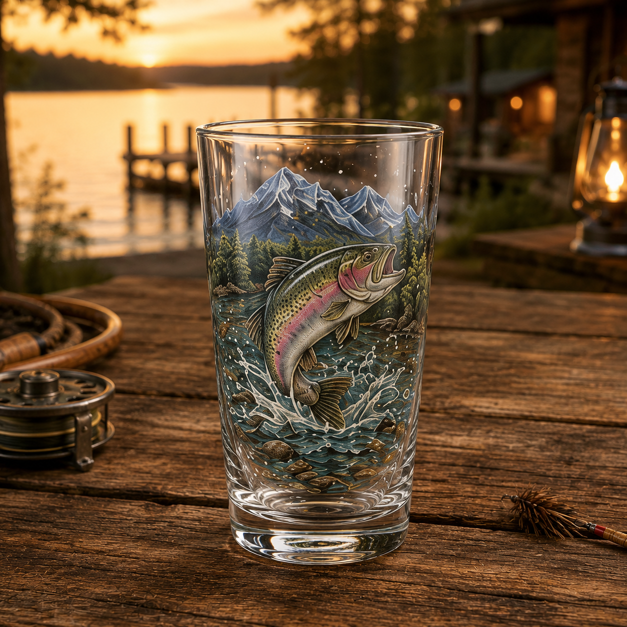 ✨🎣 The Last Cast Fishing Pint Glass Collection – 7 Unique Angler Designs & Gift Box