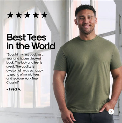 ⚡Hot Sales 49% OFF🔥Men's 4-Pack Crew Neck T-Shirt – Soft Cotton Blend, Athletic Fit, Tagless, Everyday Essential