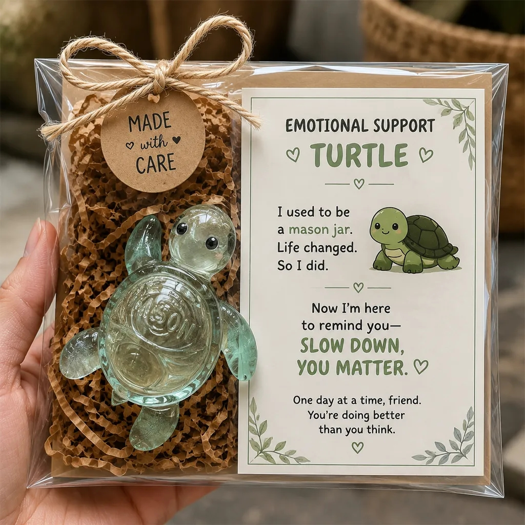 💛 Emotional Support Glass Animal Gift – A Little Reminder You Matter.