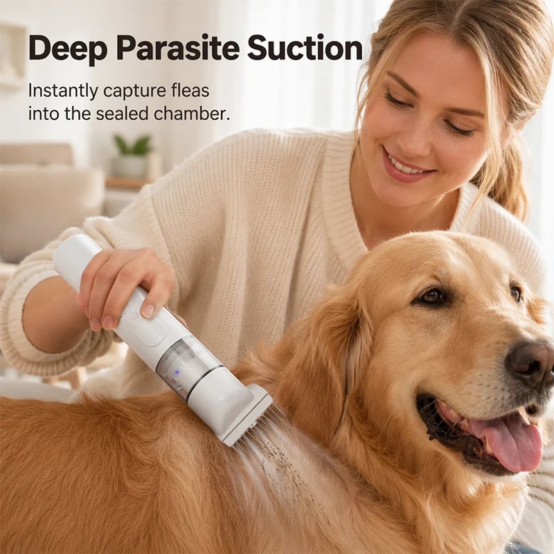 🔥Hot Sale - 49% OFF🐶Electric Pet Flea Remover and Detangling Comb