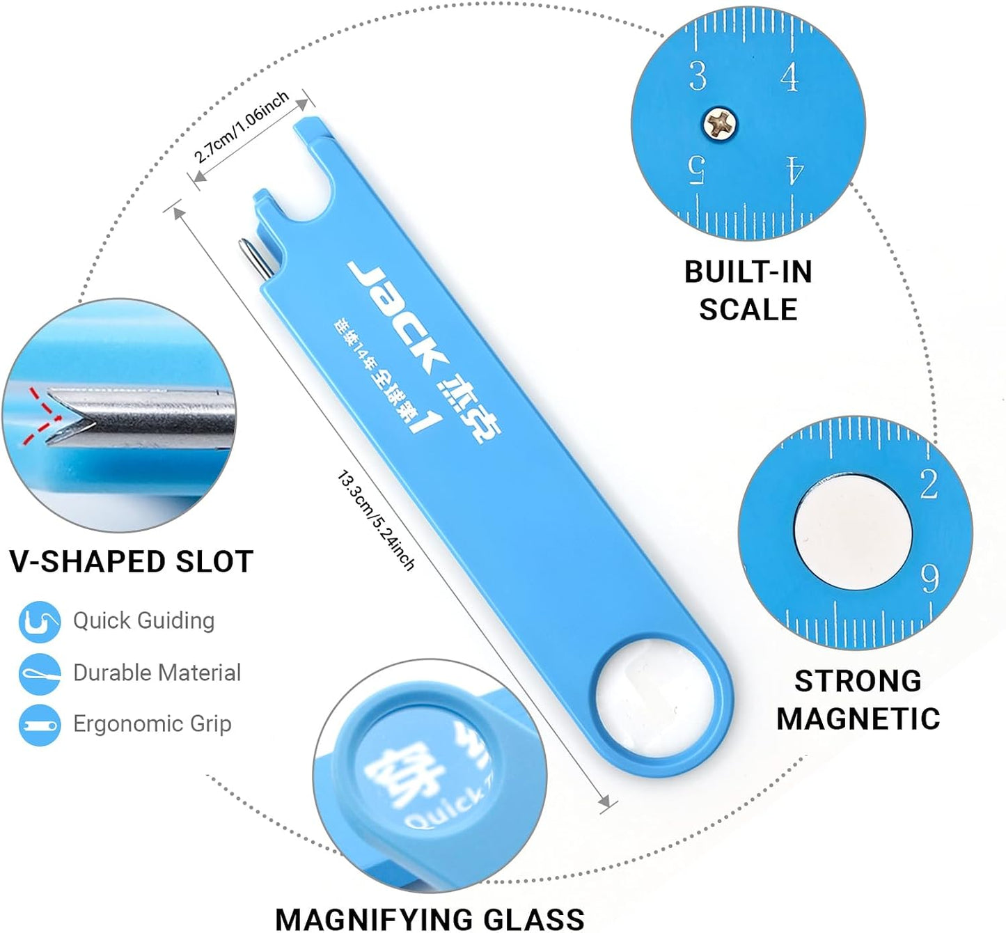 🧵 JACK 3-in-1 Quick Sewing Machine Needle Threader