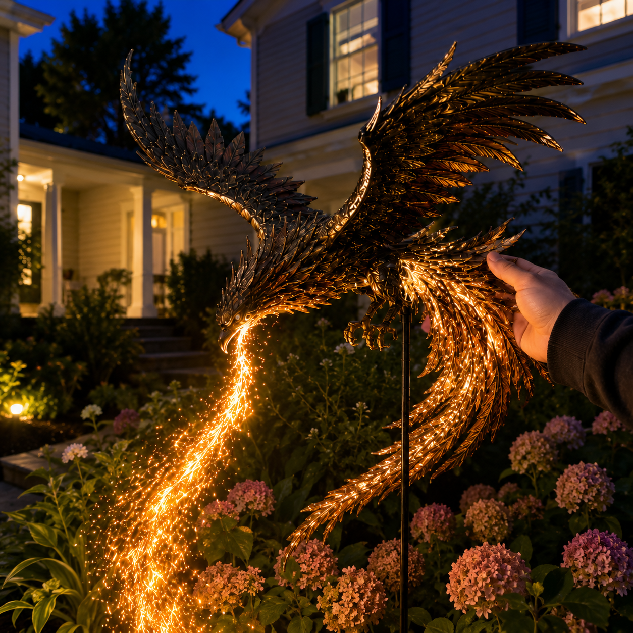 🔥Solar Powered Phoenix Fire Garden Light