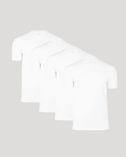⚡Hot Sales 49% OFF🔥Men's 4-Pack Crew Neck T-Shirt – Soft Cotton Blend, Athletic Fit, Tagless, Everyday Essential