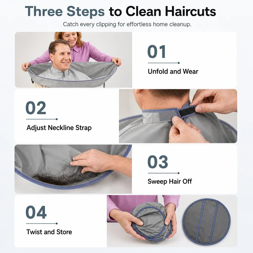 📢📢40% OFF !! ⏰Adult Gray Medium Size Breathable Hair Cutting Cape and Odorless Hair Dyeing Salon Gown