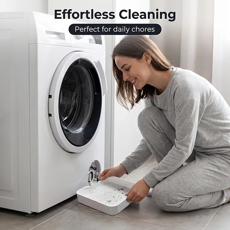 Prevents Water Overflow on the Laundry Floor✨Washing Machine Maintenance Water Catch Tray
