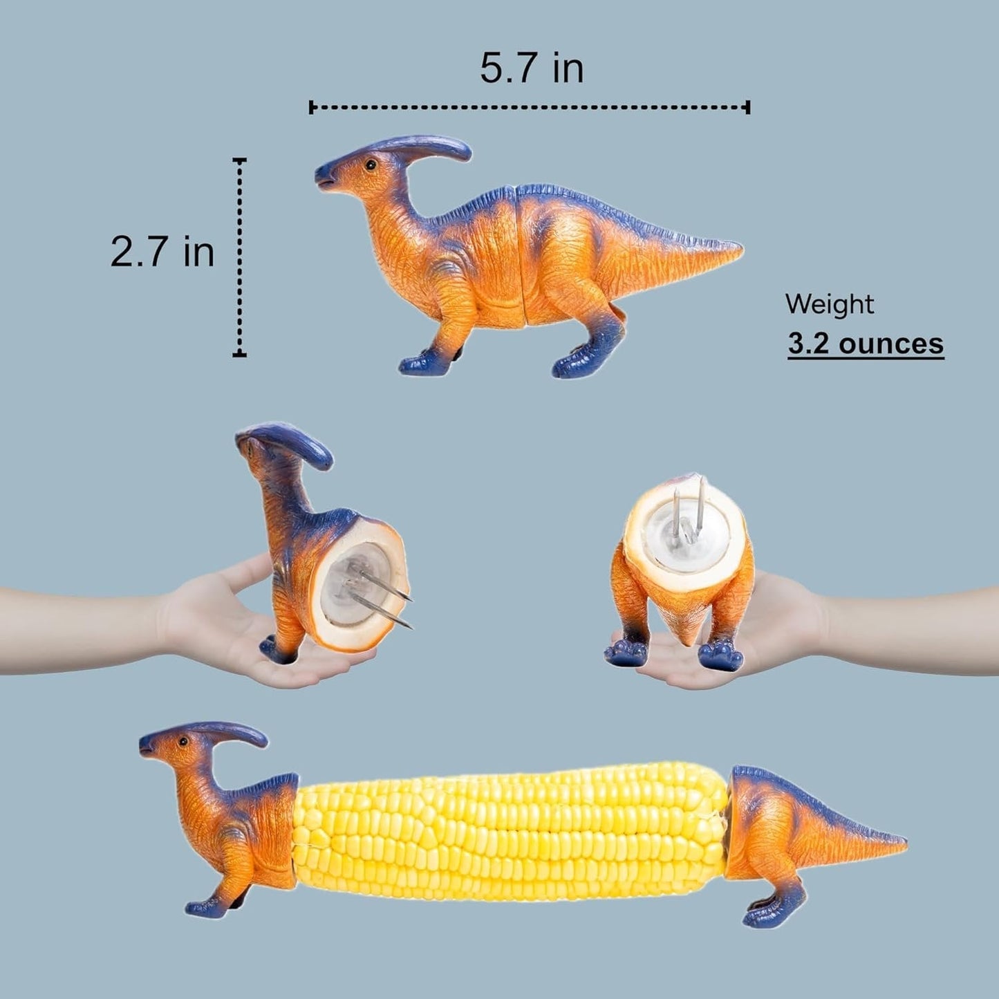 🔥Last Day Promotion🦖 Dino Bite Corn Holders🌽Turn Ordinary Corn Into The Most Fun Thing On The Table🧒