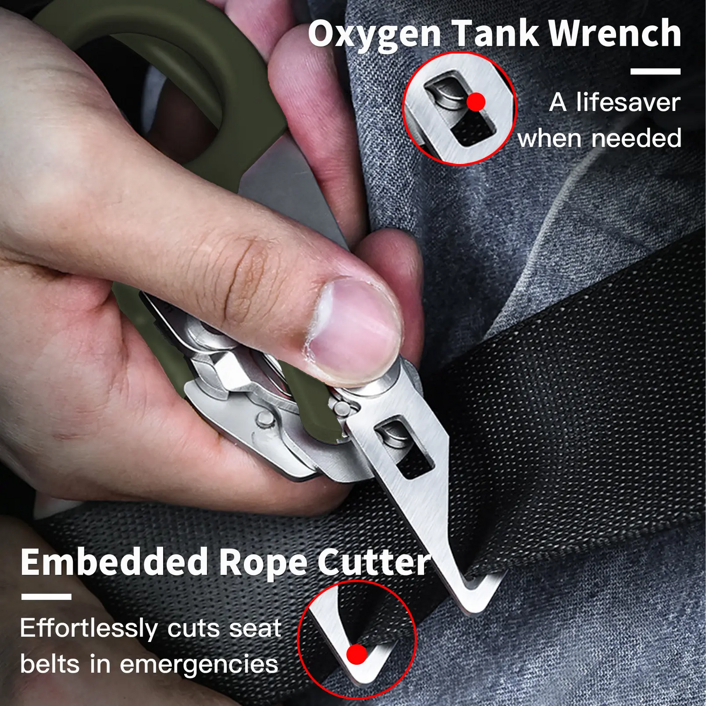 8-in-1 Tactical Folding Scissors