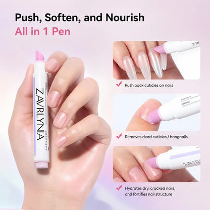 💅 2-in-1 Ceramic Cuticle Care Pen – Hydrate, Smooth & Tidy
